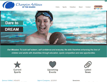 Tablet Screenshot of championathletes.org